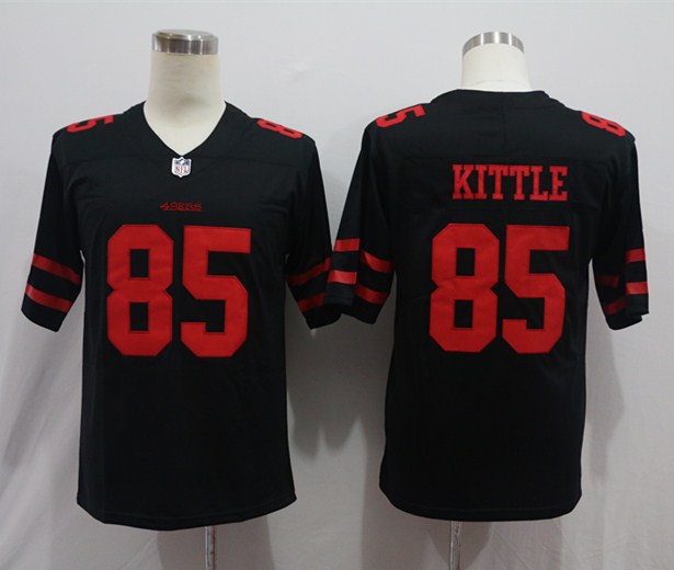Men's San Francisco 49ers George Kittle #85 Black Jersey
